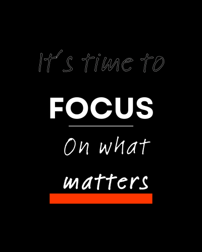 Black & Orange Typographic Inspiring Quote T-shirt